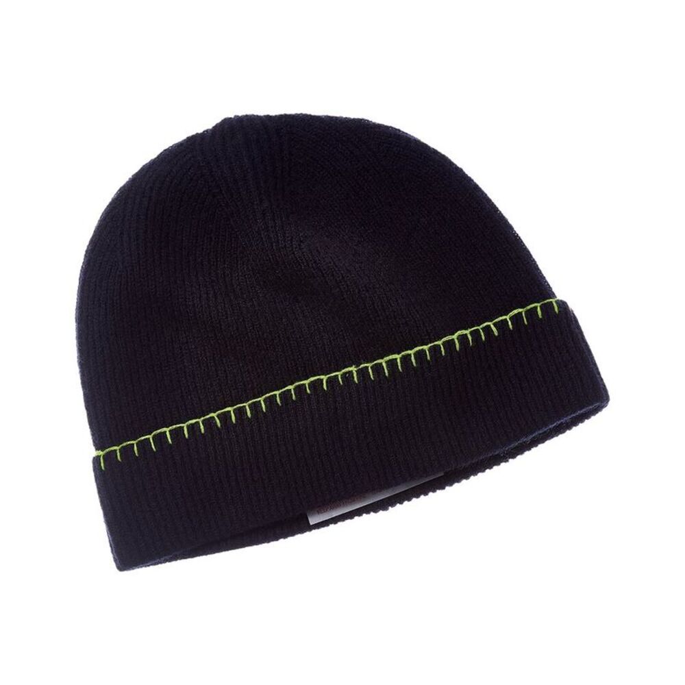 Brodie Cashmere Whipstitch Cashmere Beanie, Blue